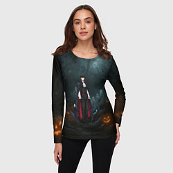 Лонгслив женский Вампир Сон Джин-Ву - Поднятие уровня в одиночку ан, цвет: 3D-принт — фото 2