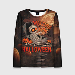 Лонгслив женский Мумия в ожидании, цвет: 3D-принт
