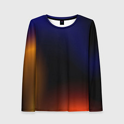 Женский лонгслив Color black red blue