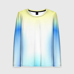 Женский лонгслив Color yellow blue white