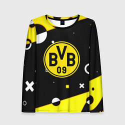Лонгслив женский Borussia геометрия текстура, цвет: 3D-принт