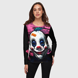 Лонгслив женский Клоун, цвет: 3D-принт — фото 2