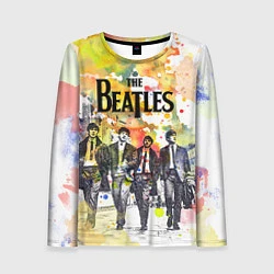 Лонгслив женский The Beatles: Colour Spray, цвет: 3D-принт