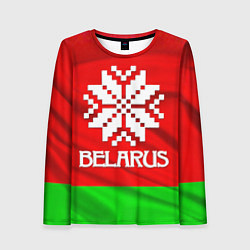 Лонгслив женский Belarus, цвет: 3D-принт