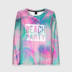 Лонгслив женский Beach Party, цвет: 3D-принт