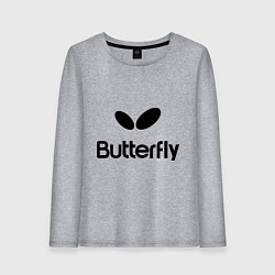 Женский лонгслив Butterfly Logo