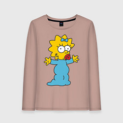 Женский лонгслив Maggie Simpson