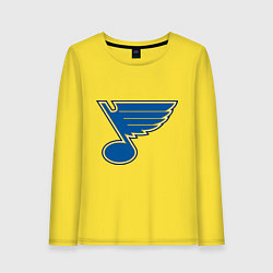 Лонгслив хлопковый женский St Louis Blues, цвет: желтый