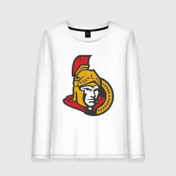 Лонгслив хлопковый женский Ottawa Senators, цвет: белый
