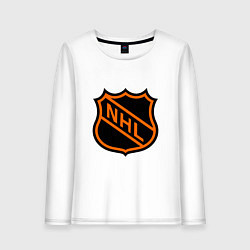 Лонгслив хлопковый женский NHL, цвет: белый