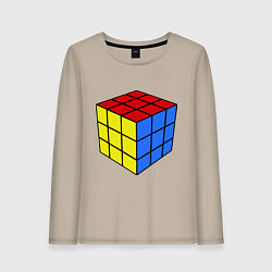 Лонгслив хлопковый женский Рубик, цвет: миндальный