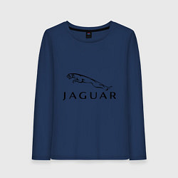 Лонгслив хлопковый женский Jaguar, цвет: тёмно-синий