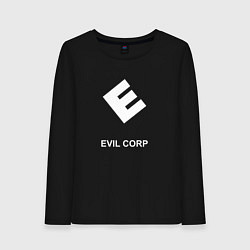 Лонгслив хлопковый женский Evil corporation, цвет: черный