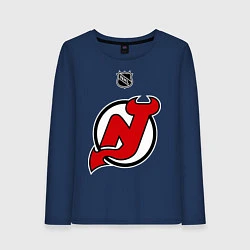 Лонгслив хлопковый женский New Jersey Devils: Kovalchuk 17, цвет: тёмно-синий