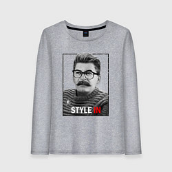 Лонгслив хлопковый женский Stalin: Style in, цвет: меланж