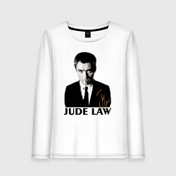Лонгслив хлопковый женский Jude Law, цвет: белый