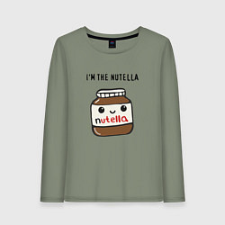 Женский лонгслив Нутелла