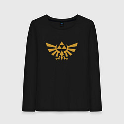 Лонгслив хлопковый женский The Legend of Zelda, цвет: черный