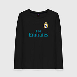 Лонгслив хлопковый женский Real Madrid: Ronaldo 07, цвет: черный