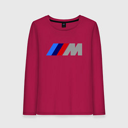 Лонгслив хлопковый женский BMW M, цвет: маджента