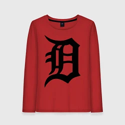 Лонгслив хлопковый женский Detroit Tigers, цвет: красный