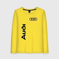 Лонгслив хлопковый женский Audi Style, цвет: желтый