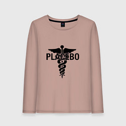 Лонгслив хлопковый женский Placebo, цвет: пыльно-розовый