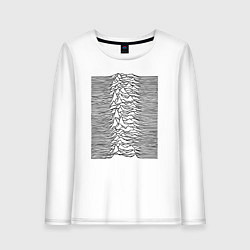 Лонгслив хлопковый женский Unknown Pleasures, цвет: белый