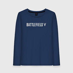 Лонгслив хлопковый женский Battlefield V, цвет: тёмно-синий