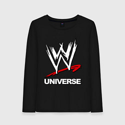 Лонгслив хлопковый женский WWE universe, цвет: черный