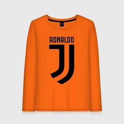 Лонгслив хлопковый женский Ronaldo CR7, цвет: оранжевый