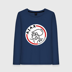 Лонгслив хлопковый женский Ajax FC, цвет: тёмно-синий