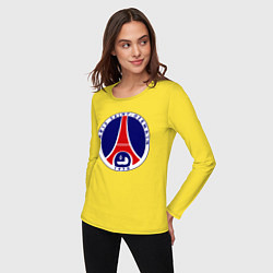 Лонгслив хлопковый женский PSG FC, цвет: желтый — фото 2