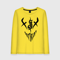 Лонгслив хлопковый женский Slipknot Demon, цвет: желтый