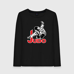 Лонгслив хлопковый женский Judo Master, цвет: черный