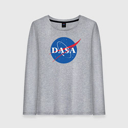 Лонгслив хлопковый женский NASA: Dasa, цвет: меланж