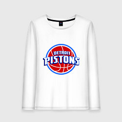 Женский лонгслив Detroit Pistons - logo