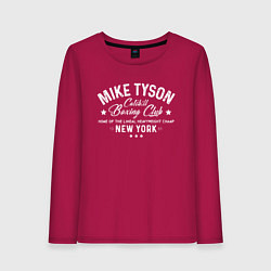 Лонгслив хлопковый женский Mike Tyson: Boxing Club, цвет: маджента