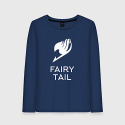 Лонгслив хлопковый женский Fairy Tail, цвет: тёмно-синий