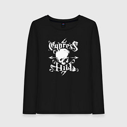 Лонгслив хлопковый женский Cypress Hill, цвет: черный