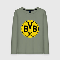 Лонгслив хлопковый женский BVB 09, цвет: авокадо