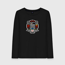 Лонгслив хлопковый женский Biker Mice from Mars - Modo, цвет: черный
