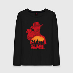 Лонгслив хлопковый женский Red Dead Redemption 2, цвет: черный
