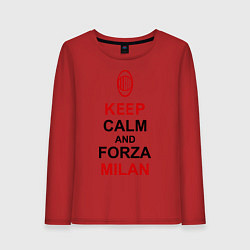 Женский лонгслив Keep Calm & Forza Milan