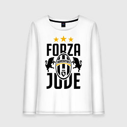 Лонгслив хлопковый женский Forza Juve, цвет: белый