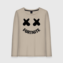 Лонгслив хлопковый женский FORTNITE x MARSHMELLO, цвет: миндальный