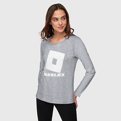 Лонгслив хлопковый женский ROBLOX, цвет: меланж — фото 2