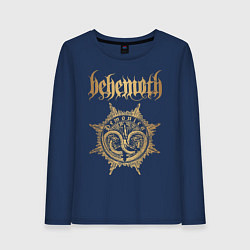 Лонгслив хлопковый женский Behemoth: Demonica, цвет: тёмно-синий
