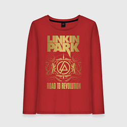 Лонгслив хлопковый женский Linkin Park: Road to Revolution, цвет: красный