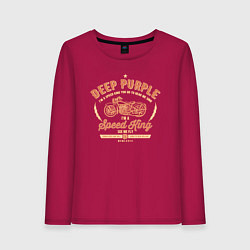 Лонгслив хлопковый женский Deep Purple: Speed King, цвет: маджента